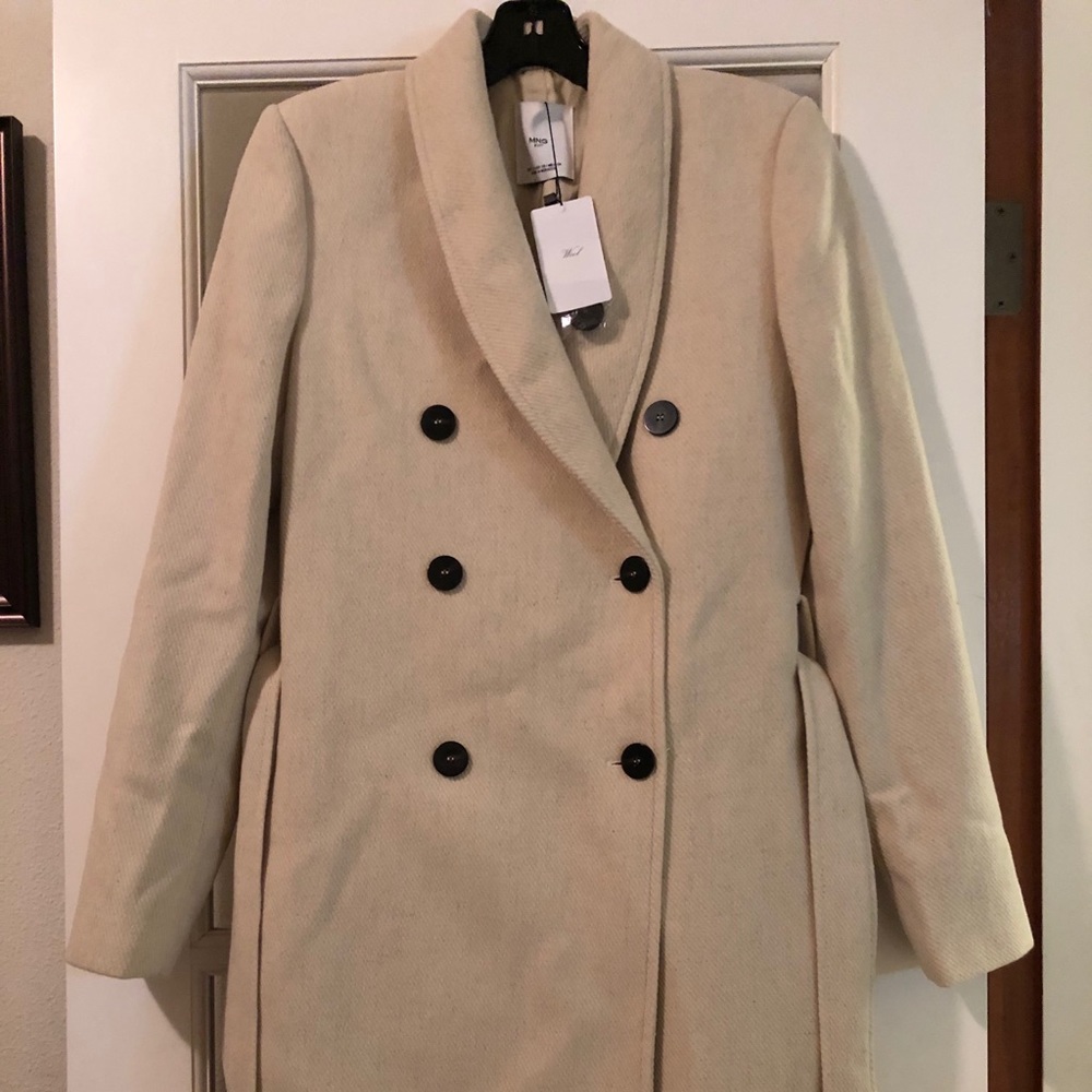 MANGO Double Breasted Coat - New with Tag